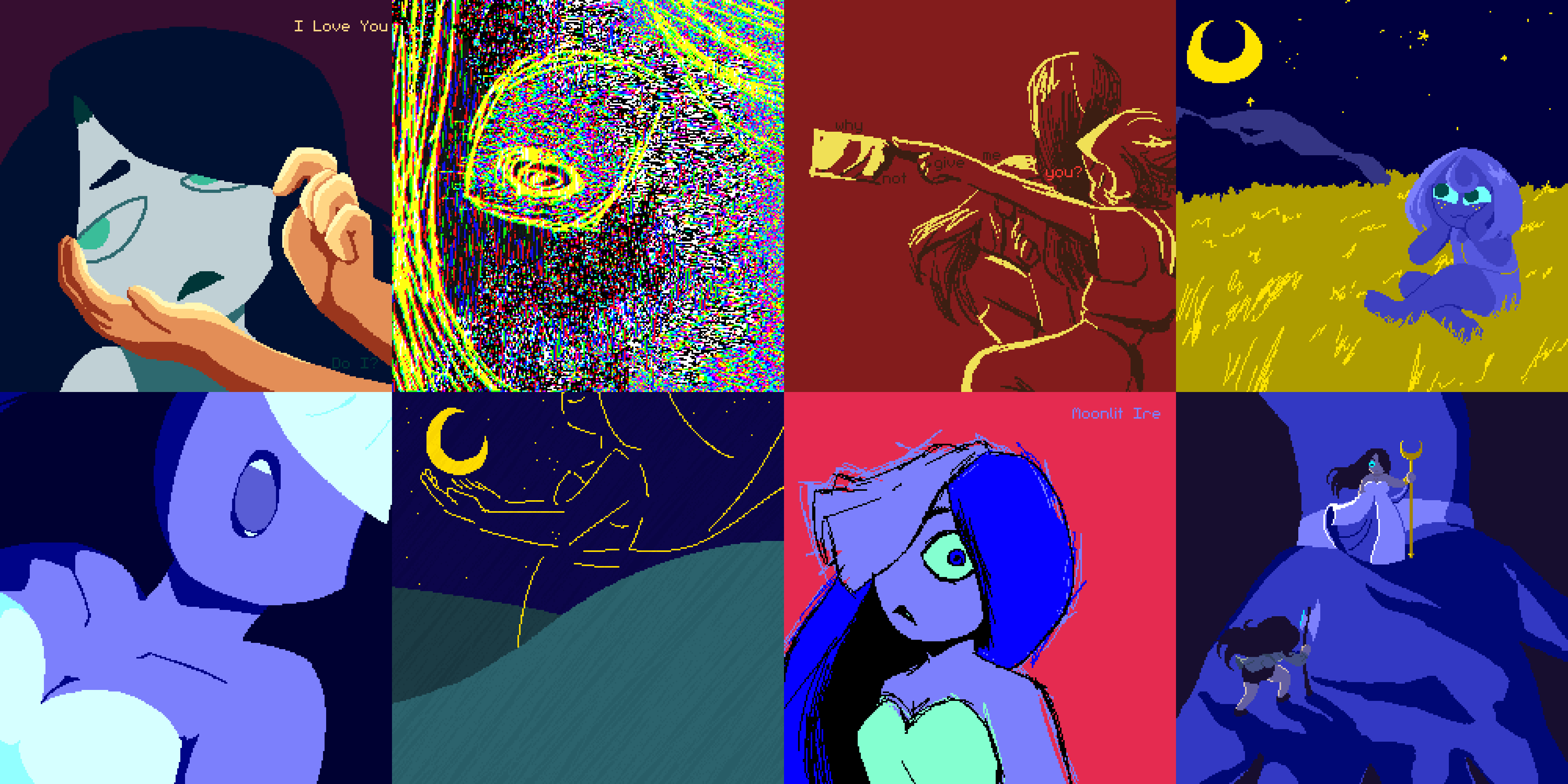 Examples of limited palette pieces